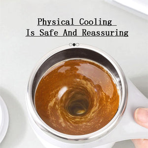 Self Stirring Mug for Coffee & Milk Powder - USB Rechargeable Electric Stirrer Cup, Leak-Proof 380Ml Travel Mug with Lid | UKCA Certified for Home, Office & Gym Use