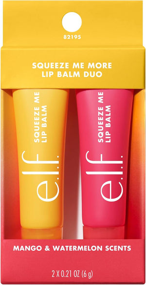 Squeeze Me Lip Balm, Moisturising Lip Balm for a Sheer Tint of Colour, Infused with Hyaluronic Acid, Vegan & Cruelty-Free, Strawberry