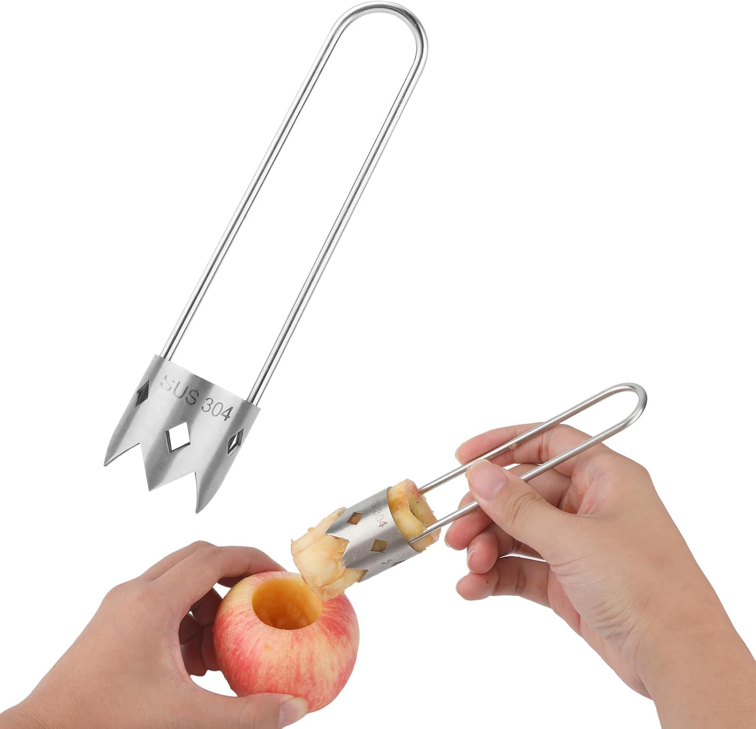 EzyBuy Universal Stainless Steel Fruit & Vegetable Corer – Apple, Pepper & Seed Removal Tool | Premium Kitchen Gadget