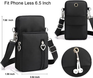 Small Crossbody Bags Mobile Phone Wallet Bags with Large Capacity and Adjustable Shoulder Strap for Women Girl