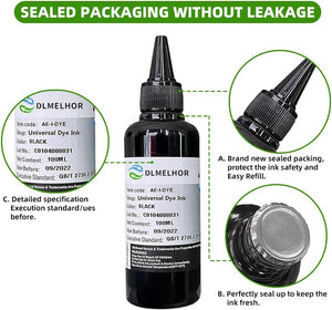 Universal Dye Refill Ink Kits Suit for Eposn Canon HP Brother Lexmark Samsung Dell Kodak Inkjet Printer Compatible Cartridges Refillable Cartridge CISS CIS System,4 Color Set (Bk,C,M,Y)*1,400Ml