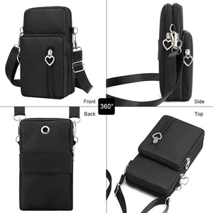 Small Crossbody Bags Mobile Phone Wallet Bags with Large Capacity and Adjustable Shoulder Strap for Women Girl