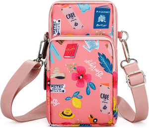 Small Crossbody Bags Mobile Phone Wallet Bags with Large Capacity and Adjustable Shoulder Strap for Women Girl