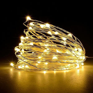 Fairy Lights, 50 LED Battery Operated String Lights Copper Wire Light for Indoor Outdoor Lighting, Bedroom, Wedding Decor, Party, Christmas, Tree Decoration(5M/16Ft,Warmwhite)
