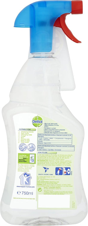 Antibacterial Surface Cleaning Spray, Lime and Mint, 750 Ml (Pack of 1) (Packaging May Vary)
