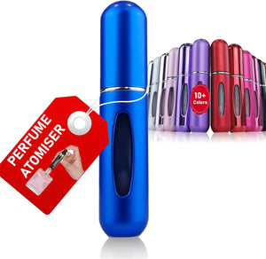 Perfume Atomiser - Travel Essential, Refillable Perfume Travel Bottle, Atomiser Spray Bottle (5 Ml) 18 Colors, Piano Black