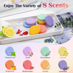 Gifts for Women: Shower Steamers Aromatherapy, Birthday Gifts for Women, Mum, Nanny, Girls, Teen SPA Stress Relief Bath Bombs Set Christmas Stocking Fillers Advent Calendar 2025 (8 Scents)