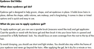Brow Lift, Clear Eyebrow Shaping Wax for Holding Brows in Place, Creates a Fluffy Feathered Look