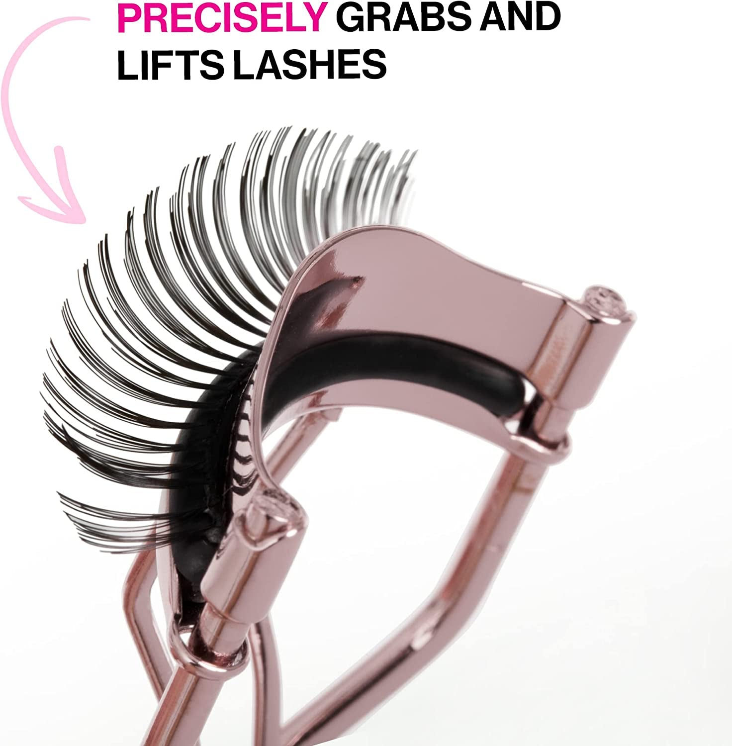 High on Lash, Eyelash Curler for Long Lasting Lifted Lashes, Bouncy and Soft Silicone Pad for a Safe No-Pinching, No-Pulling Experience, Travel-Friendly