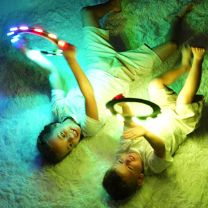 Flying Ring - 16 Million Color RGB or 12 Leds, Super Bright, Lost Mode, Auto Light Up, Camping Essentials for Kids/Teens/Boy/Girl, Safe & Soft, Waterproof, Pool/Beach Games, Lightweight Toy