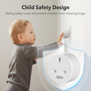 Smart Plug Wifi Socket Work with Alexa Echo and Google Home, Smart Timer Plug, No Hub Required, 2.4Ghz Only (13A/3120W,4 Pack)