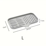 Kitchen Faucet Splash Pad Silicone Sink Faucet Splash Guard Mat Sponge Drain Rack Countertop Soap Tray for Bath Kitchen Gadgets