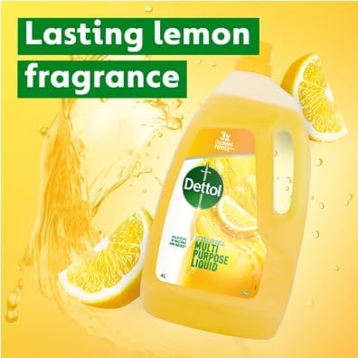 Citrus Surface Cleaner 2X4L - Multi-Purpose Antibacterial Disinfectant for Floors, Kitchen, Grease, Sinks - Powerful Household Cleaning Liquid