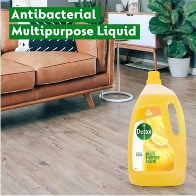 Citrus Surface Cleaner 2X4L - Multi-Purpose Antibacterial Disinfectant for Floors, Kitchen, Grease, Sinks - Powerful Household Cleaning Liquid