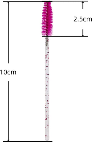 50 Pcs Eyelash Mascara Brushes, Wands Applicator Eyebrow Brush Makeup Kit, Eyebrow Castor Oil Brush Makeup Tool