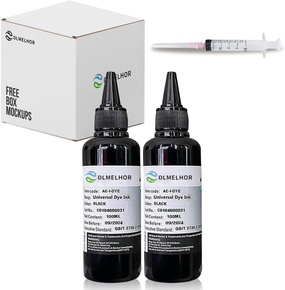 Universal Dye Refill Ink Kits Suit for Eposn Canon HP Brother Lexmark Samsung Dell Kodak Inkjet Printer Compatible Cartridges Refillable Cartridge CISS CIS System,4 Color Set (Bk,C,M,Y)*1,400Ml