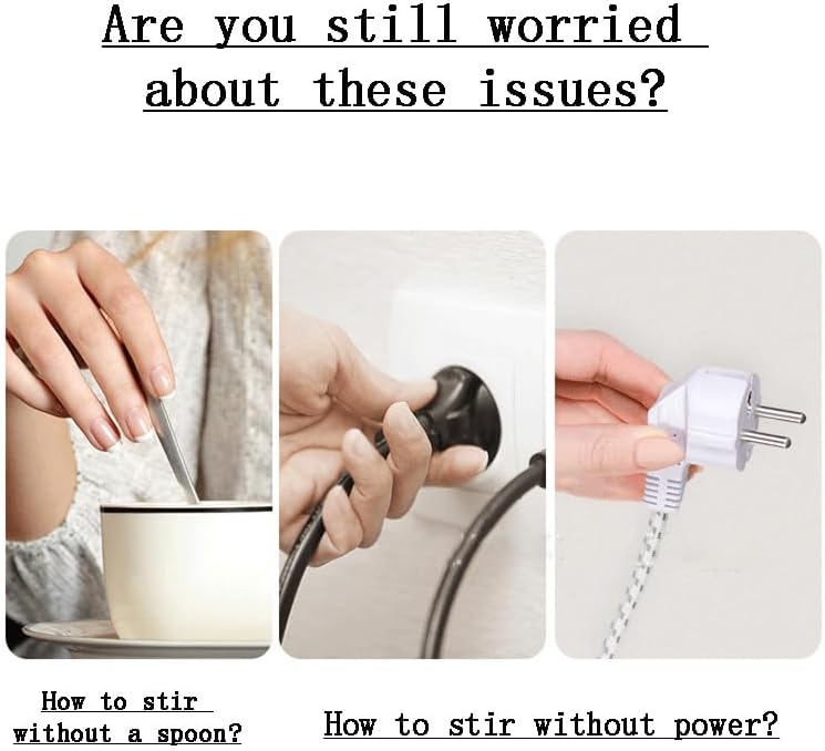 Self Stirring Mug for Coffee & Milk Powder - USB Rechargeable Electric Stirrer Cup, Leak-Proof 380Ml Travel Mug with Lid | UKCA Certified for Home, Office & Gym Use