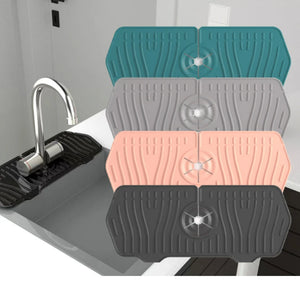 Food Grade Silicone Faucet Splashproof Water Pad Absorbent Pad Sink Anti-Spray and Drain Water Retaining Pad Kitchen Accessories