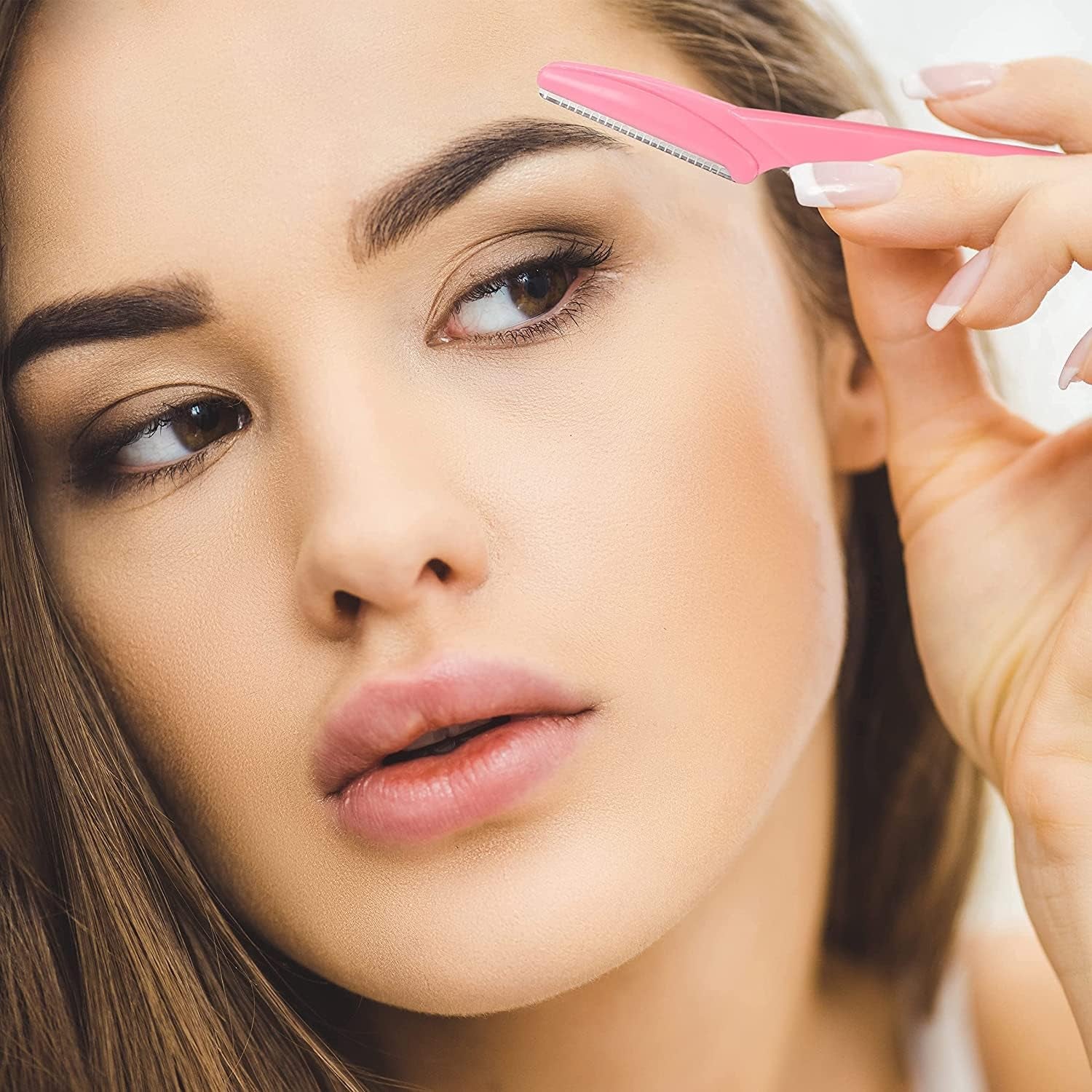 Eyebrow Razors Eyebrow Razors Shaper Trimmer Shaver Facial Hair Remover Exfoliating Dermaplaning Tool with Precision Cover Cosmetic Exfoliating Makeup for Women and Men - 24PCS