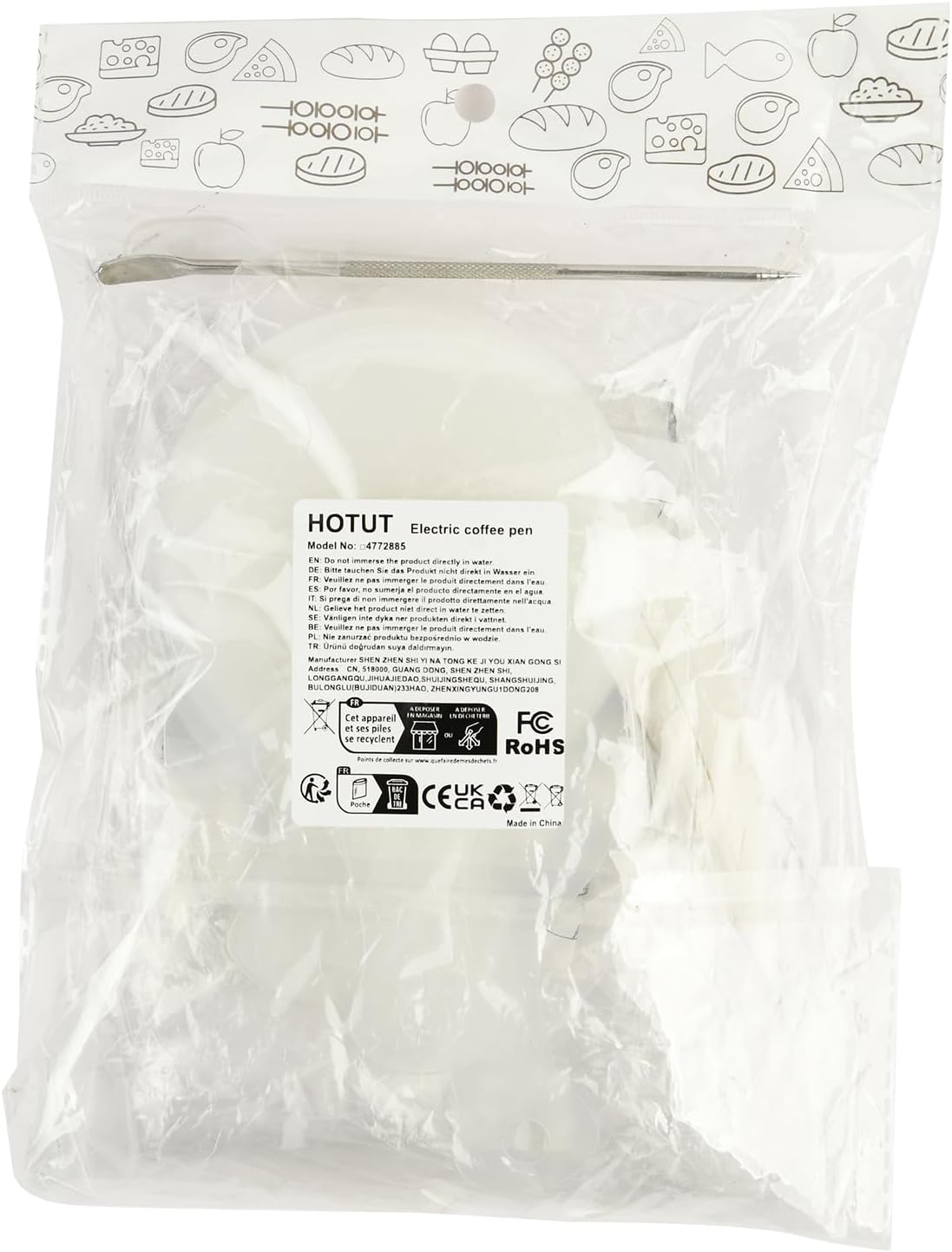 Latte Art Pen, Electric Coffee Pen, Cocoa Latte Art Spice Pen Works with Cinnamon, Salt, White Sugar, Fine Coffee Grinds, Cocoa Powder, DIY Coffee Accessories, Cake Decorating