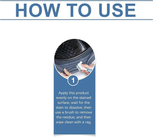 Household Stain Removing Gel 100Ml,Mould Stain Cleaner Gel,Washing Machine Cleaner for Washing Grout,Tile,Refrigerator,Windows,Bathroom,Kitchen Sink Stain,Bathroom Tile Grout Renewer,Kitchen Cleaner