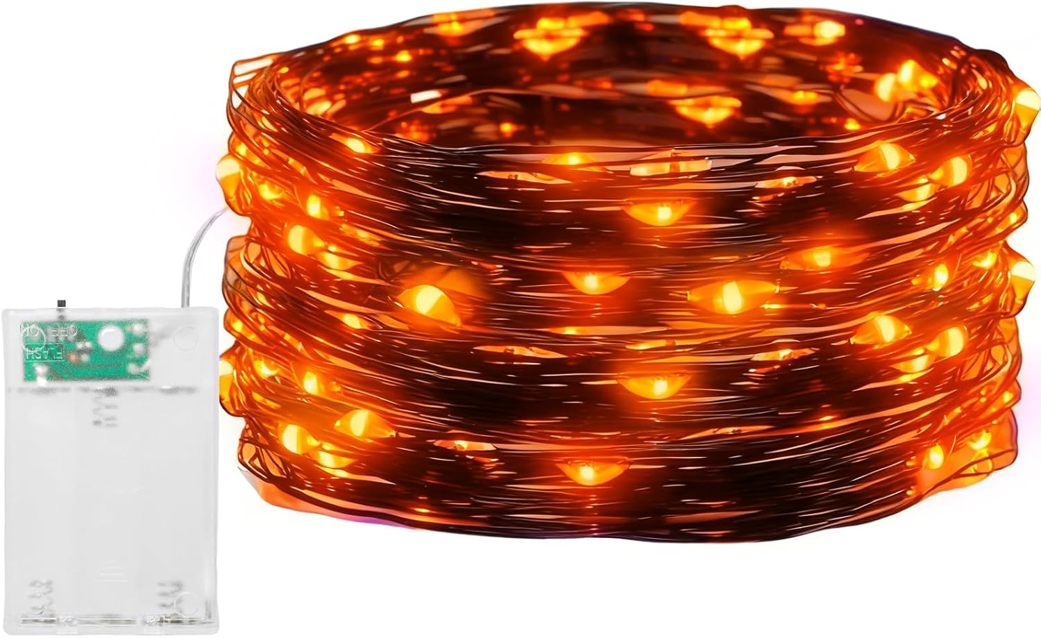 Fairy Lights, 50 LED Battery Operated String Lights Copper Wire Light for Indoor Outdoor Lighting, Bedroom, Wedding Decor, Party, Christmas, Tree Decoration(5M/16Ft,Warmwhite)