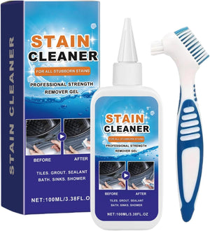 Household Stain Removing Gel 100Ml,Mould Stain Cleaner Gel,Washing Machine Cleaner for Washing Grout,Tile,Refrigerator,Windows,Bathroom,Kitchen Sink Stain,Bathroom Tile Grout Renewer,Kitchen Cleaner