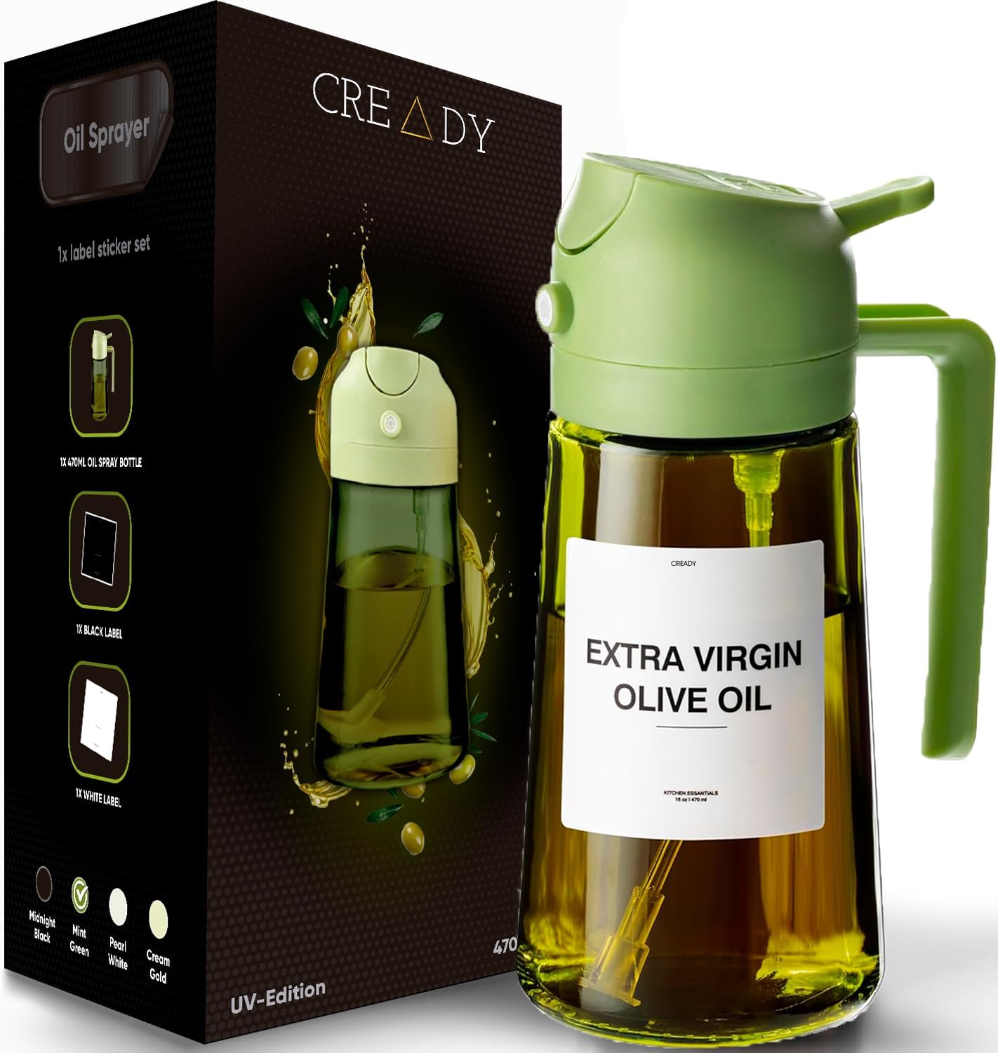 Kitchen Oil Spray 470 Ml | 2 in 1 Dispenser Oil Spray | Oil Spray Air Fryer | Oil Spray Sprayer | Oil Sprayer | Oil Spray | Oil Dispenser