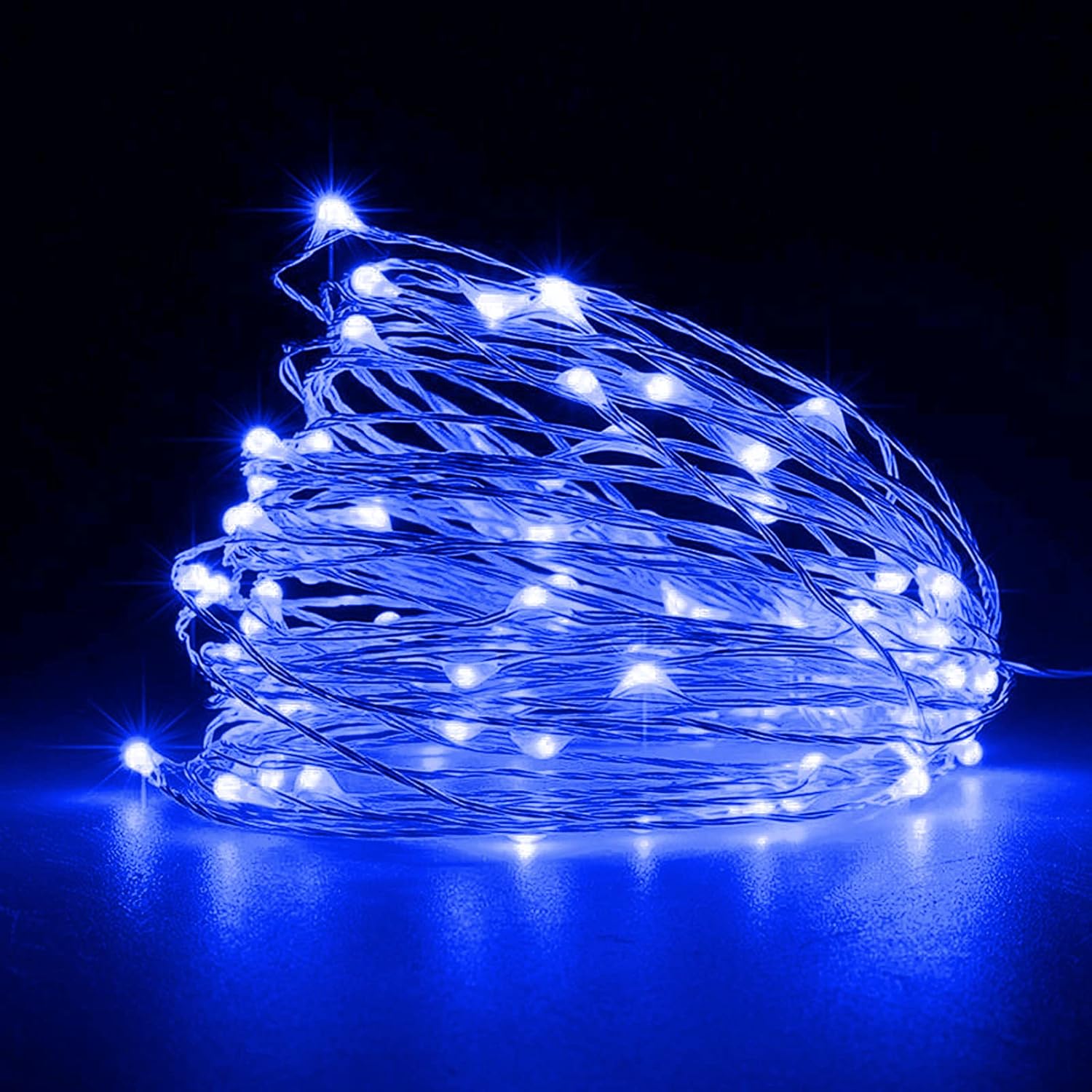 Fairy Lights, 50 LED Battery Operated String Lights Copper Wire Light for Indoor Outdoor Lighting, Bedroom, Wedding Decor, Party, Christmas, Tree Decoration(5M/16Ft,Warmwhite)