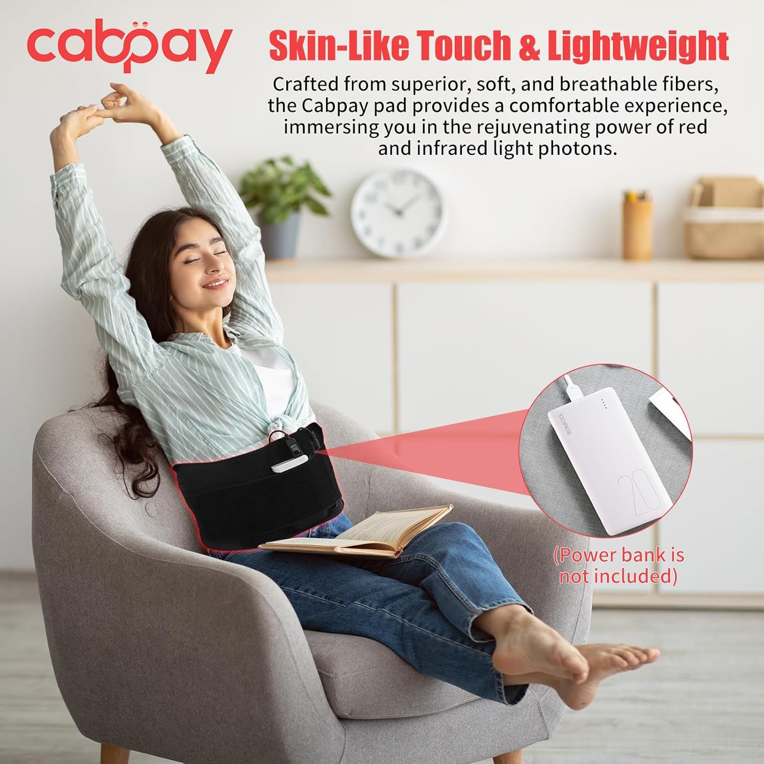 Red Light Pad for Body-105Pcs LED 660Nm Red Light and 850Nm near Infrared Light Devices Wearable Wrap,Ideal Gift for Women,Men