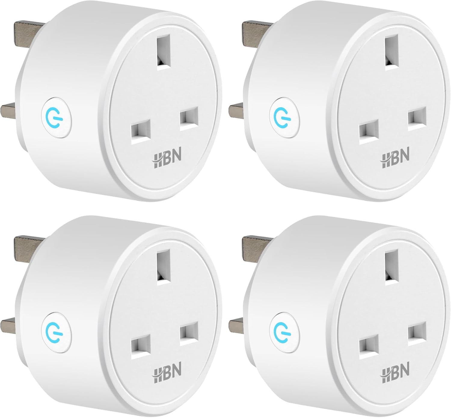 Smart Plug Wifi Socket Work with Alexa Echo and Google Home, Smart Timer Plug, No Hub Required, 2.4Ghz Only (13A/3120W,4 Pack)
