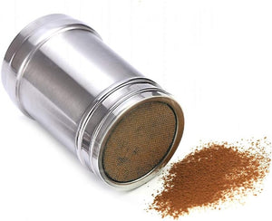 Stainless Steel Chocolate Shaker Duster, 16 Cappuccino Coffee Barista Stencils C