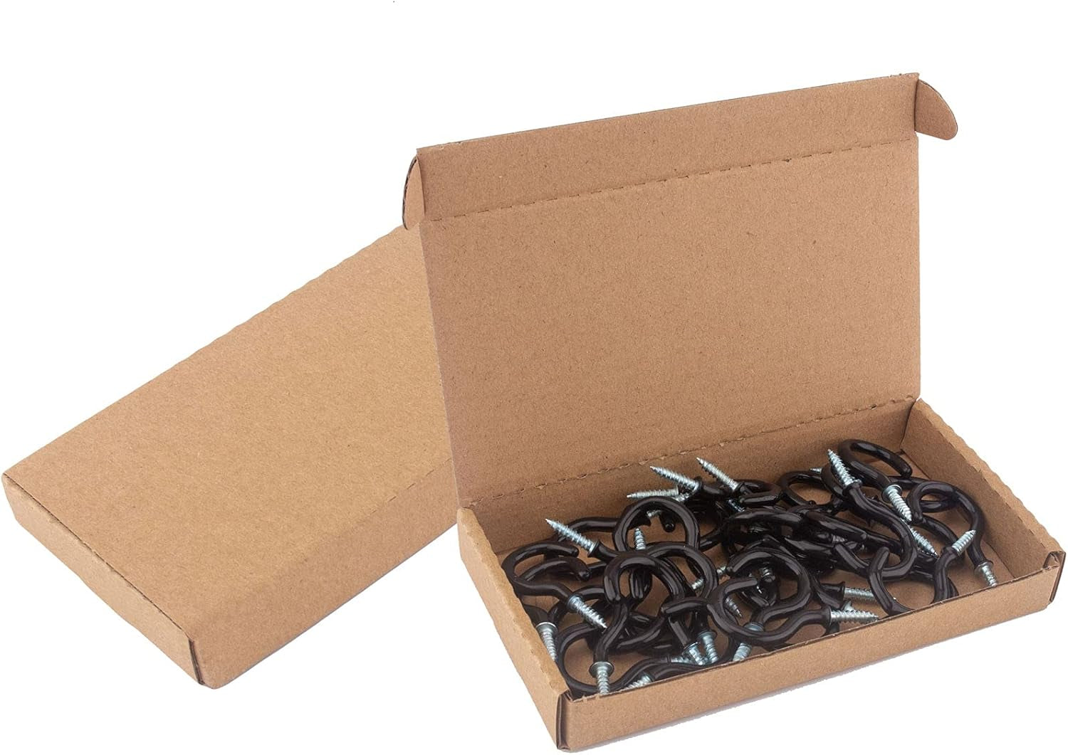 36PCS Metal Ceiling Hooks 1-1/4 Inch Multipurpose Vinyl Coated Screw-In Wall Hooks for Hanging Plants, Cups, Utensils, Lights and Stuff Great for Indoor & Outdoor Use