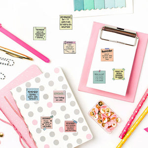 500PCS Reminder Note Roll Roll Stickers Refrigerator for Stationery Laptop Luggage Modern Phone Waterproof Computer Sticker