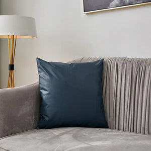 Imitation Leather Cushion Cover 45X45Cm Throw Pillows Decorative Pillow Home Decor Funda Cojin Sofa Living Room Car Home Decor