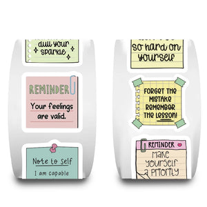 500PCS Reminder Note Roll Roll Stickers Refrigerator for Stationery Laptop Luggage Modern Phone Waterproof Computer Sticker