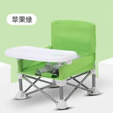 Outdoor Foldable Portable Compact Baby Chair with Safe Belt Good Aluminium Alloy Chair for Travel Camping Picnics High Quality