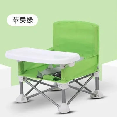 Outdoor Foldable Portable Compact Baby Chair with Safe Belt Good Aluminium Alloy Chair for Travel Camping Picnics High Quality