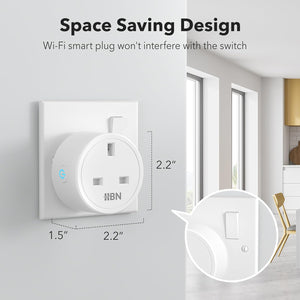 Smart Plug Wifi Socket Work with Alexa Echo and Google Home, Smart Timer Plug, No Hub Required, 2.4Ghz Only (13A/3120W,4 Pack)