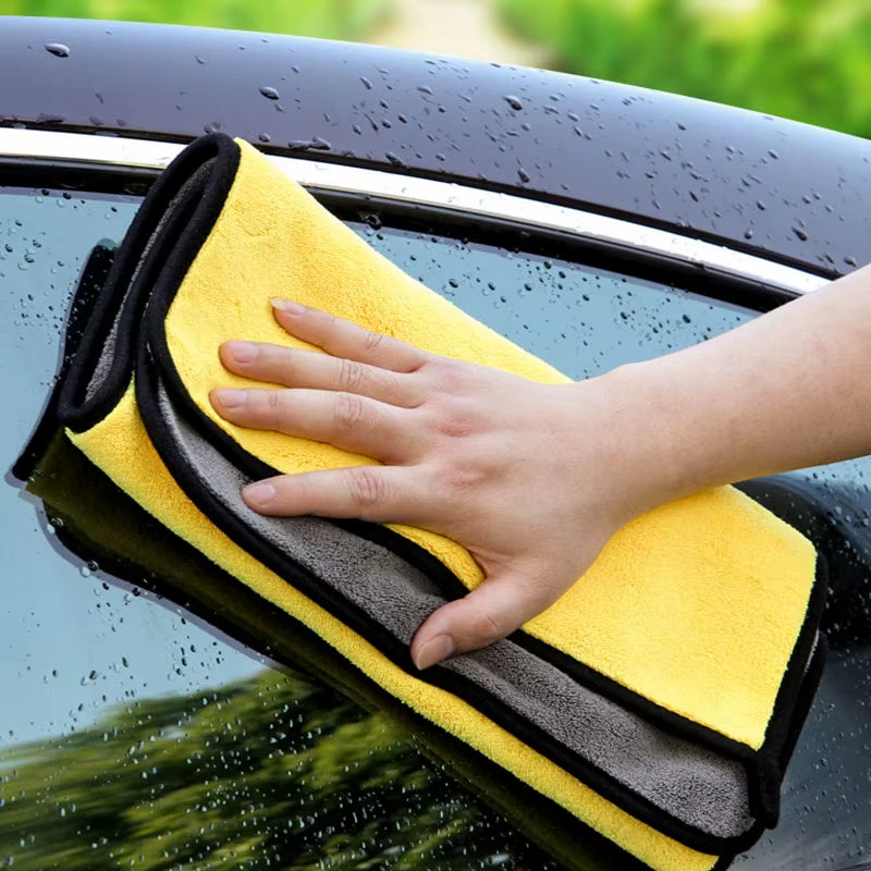 Professional Premium Microfiber Towel Thick Cleaning Cloth Drying Towel Absorbent Cleaning Double-Faced Plush Towels for Cars