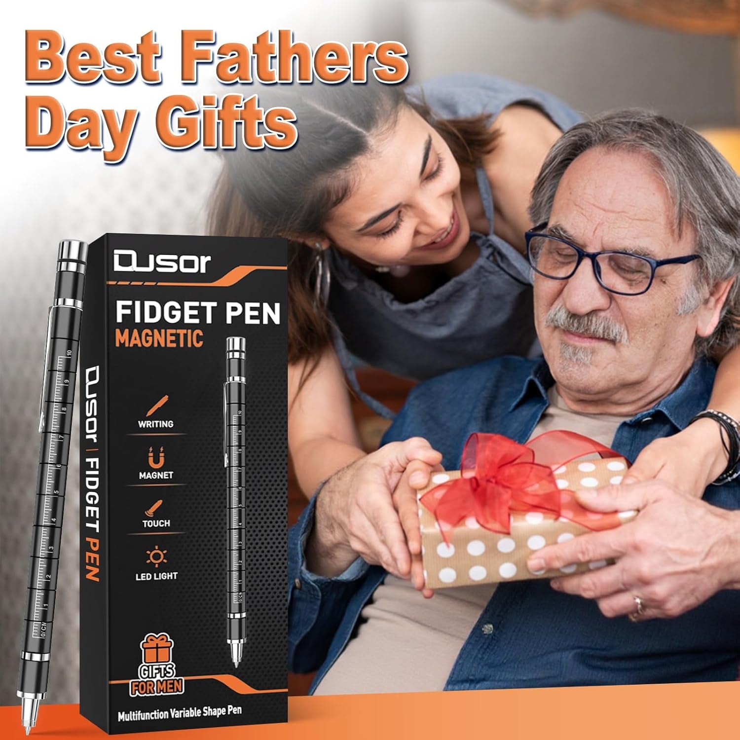 Gifts for Men, Magnetic Fidget Pen, Birthday Gifts for Men Women, Stocking Fillers for Men Kids, Mens Gifts for Christmas, Secret Santa Gifts, Dad Gifts for Him, Gifts for Teenage Girls Boys