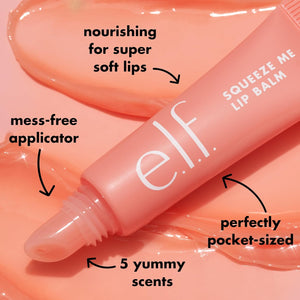 Squeeze Me Lip Balm, Moisturising Lip Balm for a Sheer Tint of Colour, Infused with Hyaluronic Acid, Vegan & Cruelty-Free, Strawberry