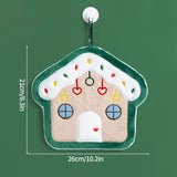 2026 Xmas Santa Claus Snowman Shape Towels Merry Christmas Hand Towel Thickened Absorbent Kitchen Hanging Towels Wipe Cloth