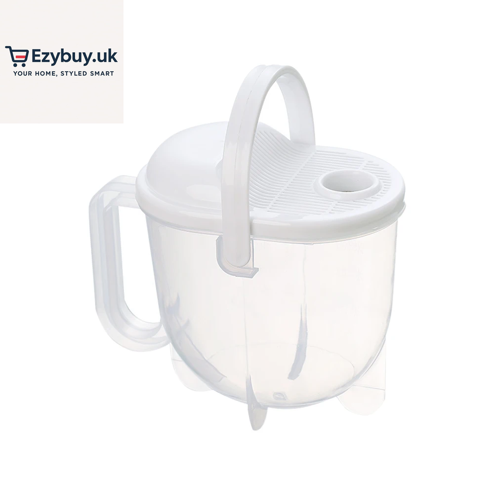 Portable Plastic Cleaning Rice Bean Sieve Hands-Free Kitchen Rice Cleaning Tool